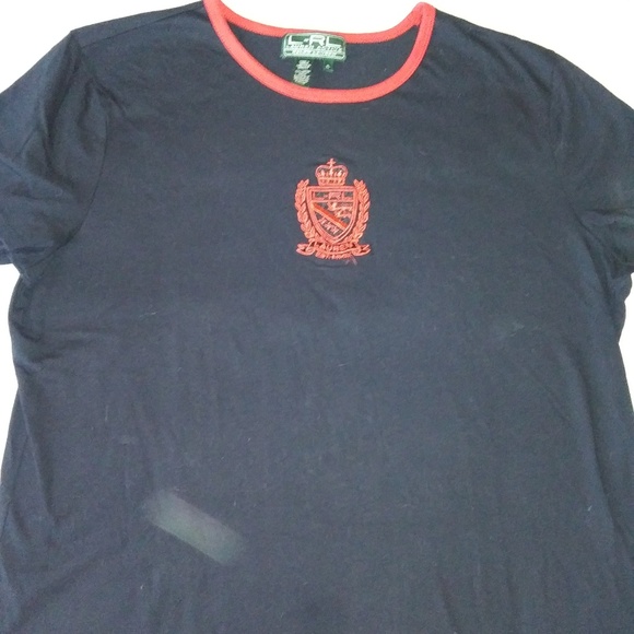 VINTAGE RALPH LAUREN ACTIVE XL NAVY EMBLEM CREST - Picture 1 of 4